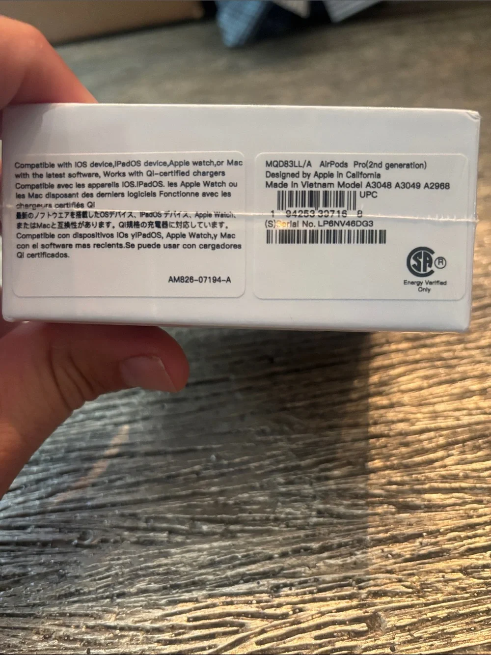 Apple AirPods Pro Earbuds in White GEN 2 new in wrapped box